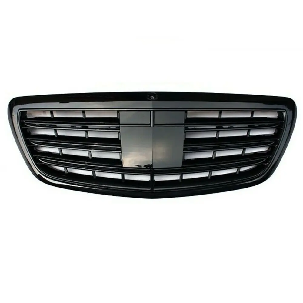 

Черная/Хромированная передняя решетка для Mercedes-Benz S-Class W222 S300 S400 S500 S65 2014-2020 автомобильный передний бампер гоночный гриль
