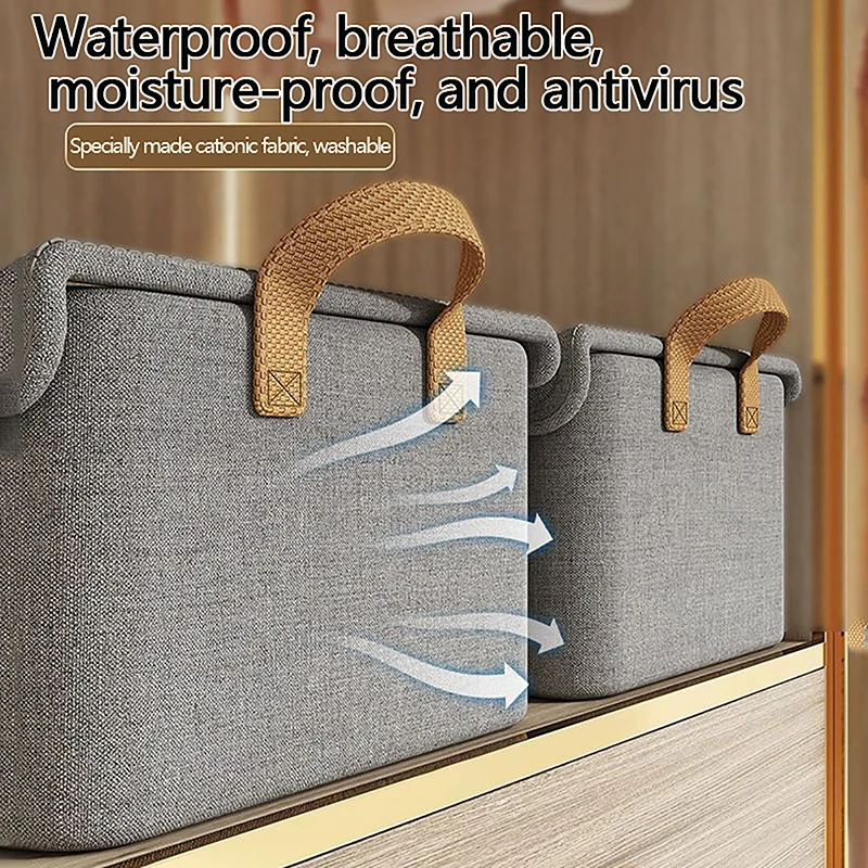 Складной Ящик Для Хранения С Катионным Стальным Каркасом Домашней Одежды