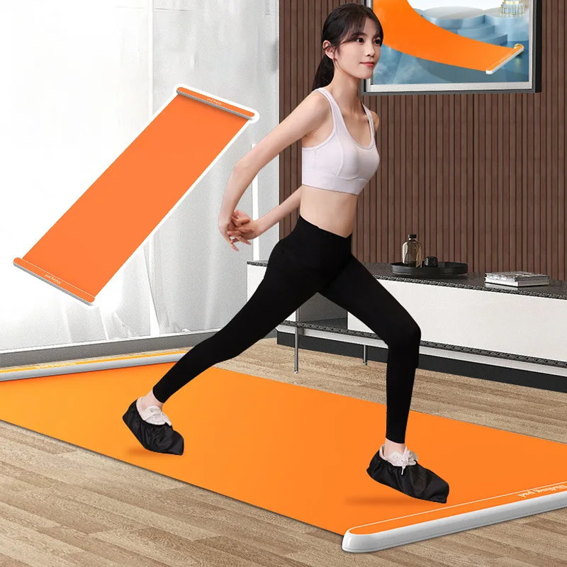 

Covers Indoor Sliding Mat Yoga Silent Adults Sport Fitness With Pad Mats Foldable Training Skating Durable Sliding Speed Shoe