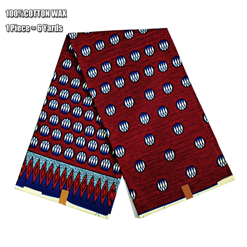 

2023 New Style African Real Wax Fabric High Quality 100% Cotton Soft Pagne Ankara Wax Batik Sewing Materials For Wedding Dress
