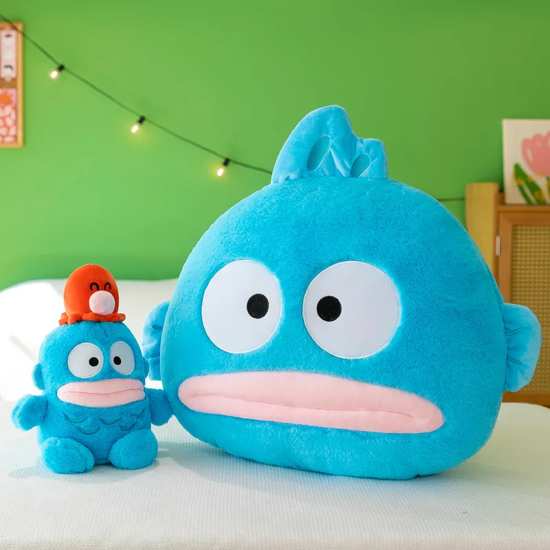

Mermaid Handton Plush Toy Octopus Doll Sanrio Ugly and Cute Semi-Mermaid Doll