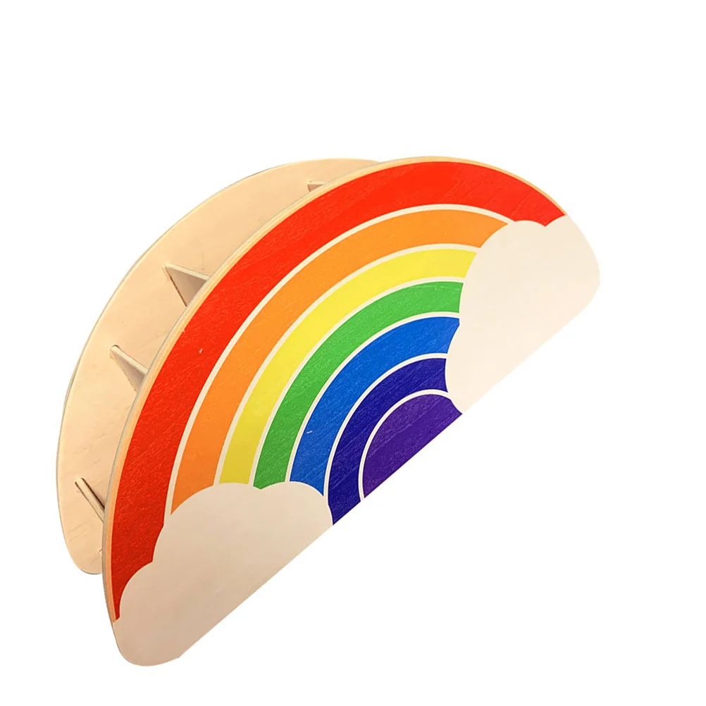 

Colored Holder Storage Desk Detachable Organizer Rainbow Desktop Stationery Supply Small Wooden