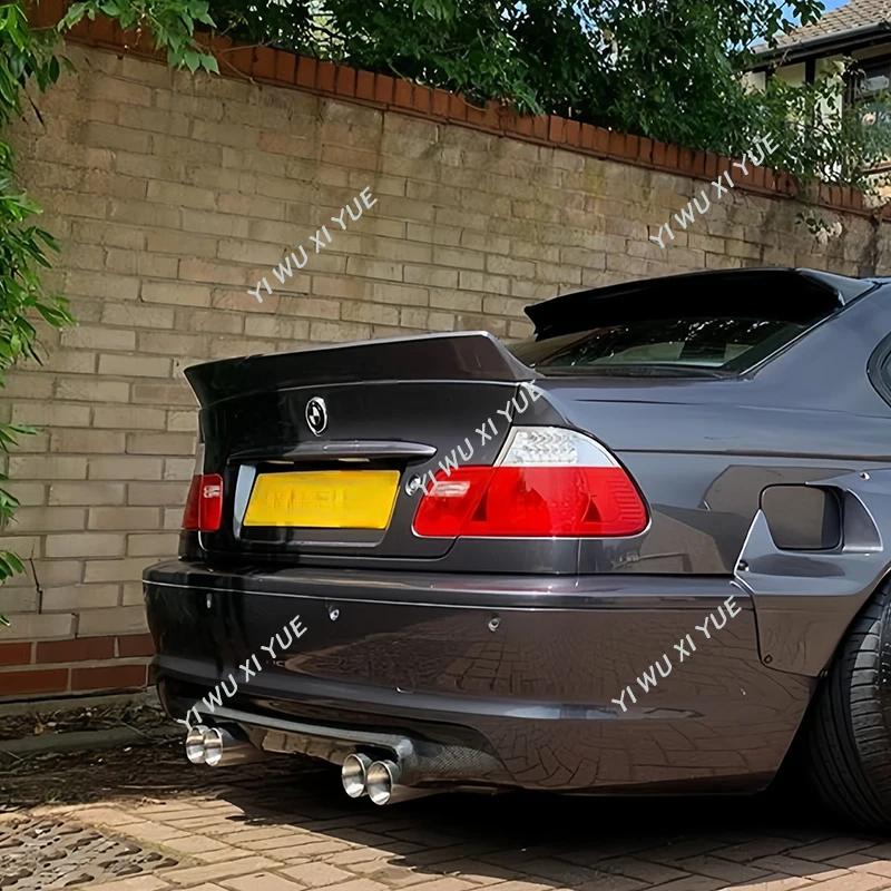 Для BMW E46 1999-2006 4-дверный седан Задняя Крышка багажника Ducktail спойлер крыло