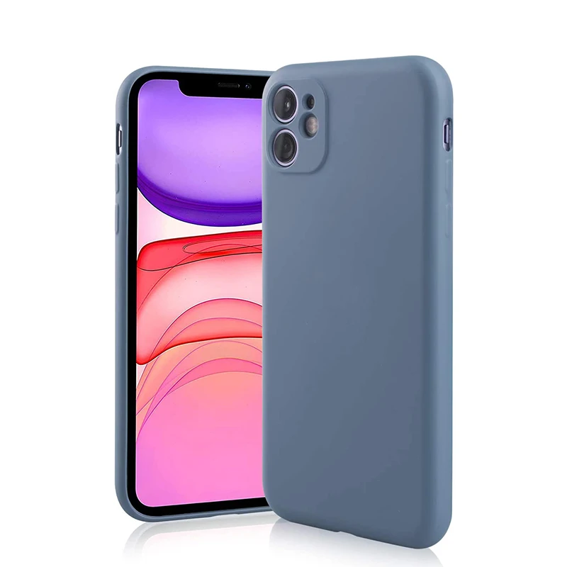 

For iPhone 13 11 12 Pro Max Case Luxury Original Liquid Silicone Soft Cover For iPhone X Xr Xs Max 6 6s 7 8 Plus Shockproof Case