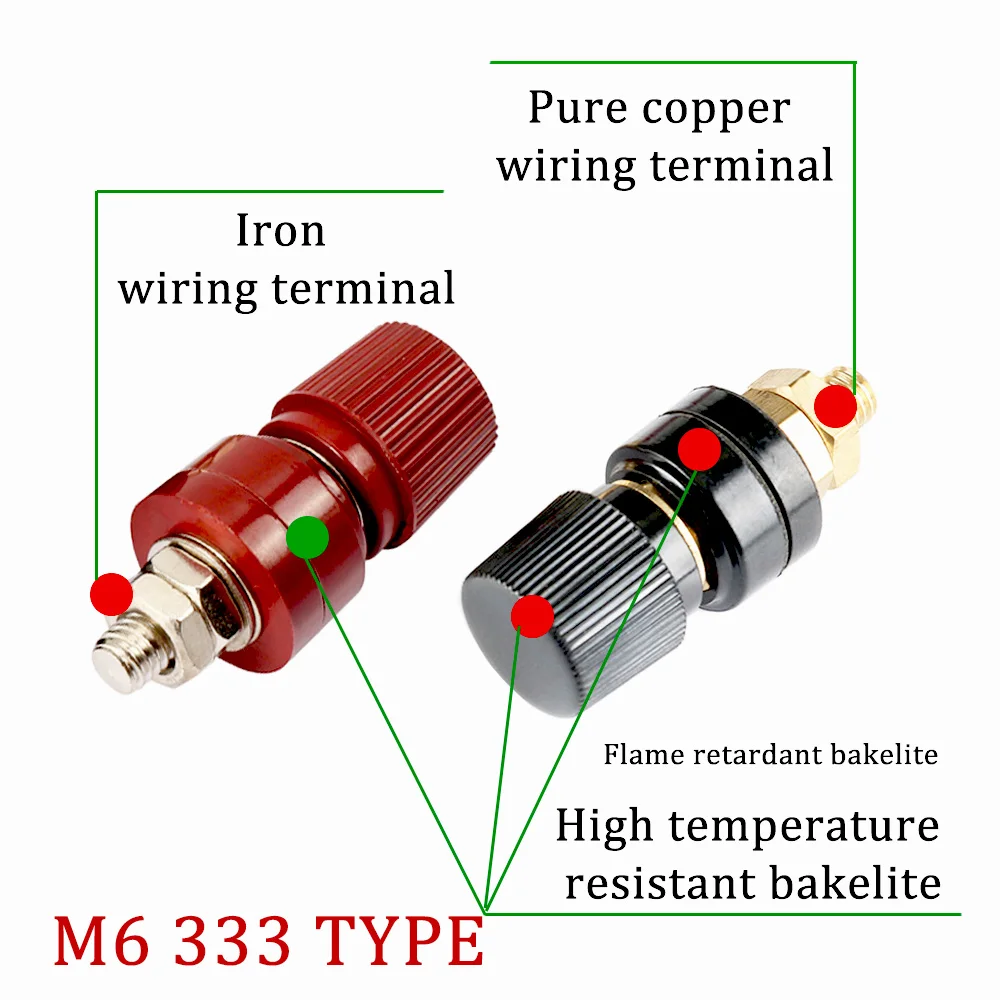 1 пара медных M6 333 колонны банановые клеммы 6 мм резьбовые инверторы сварные