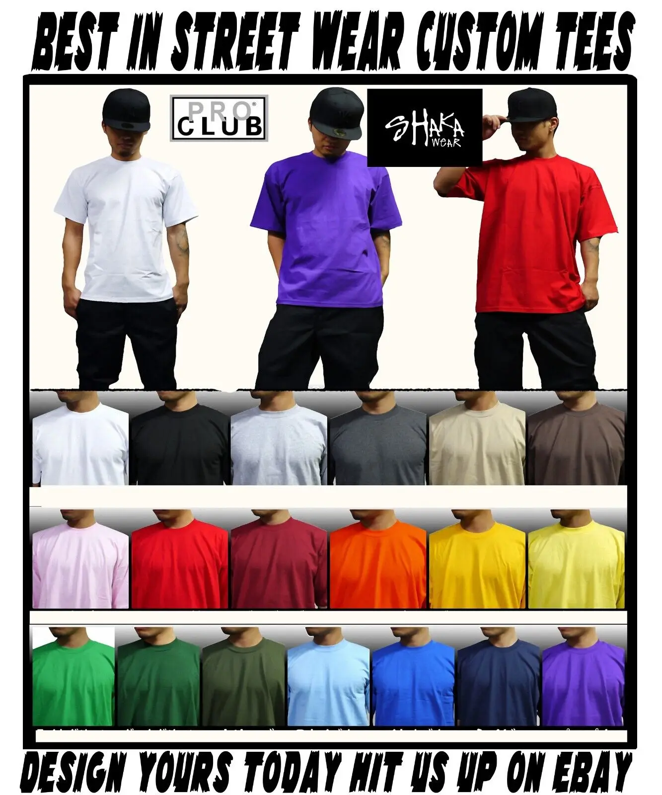 Хэллоуин черепа 3 головки ужас большой и высокий зло футболка Pro Club Shaka RTP