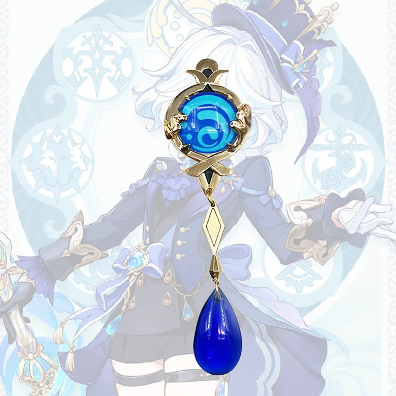 Брелок для ключей Genshin Impact вдали от фонтана фотофокусов брелок креативный