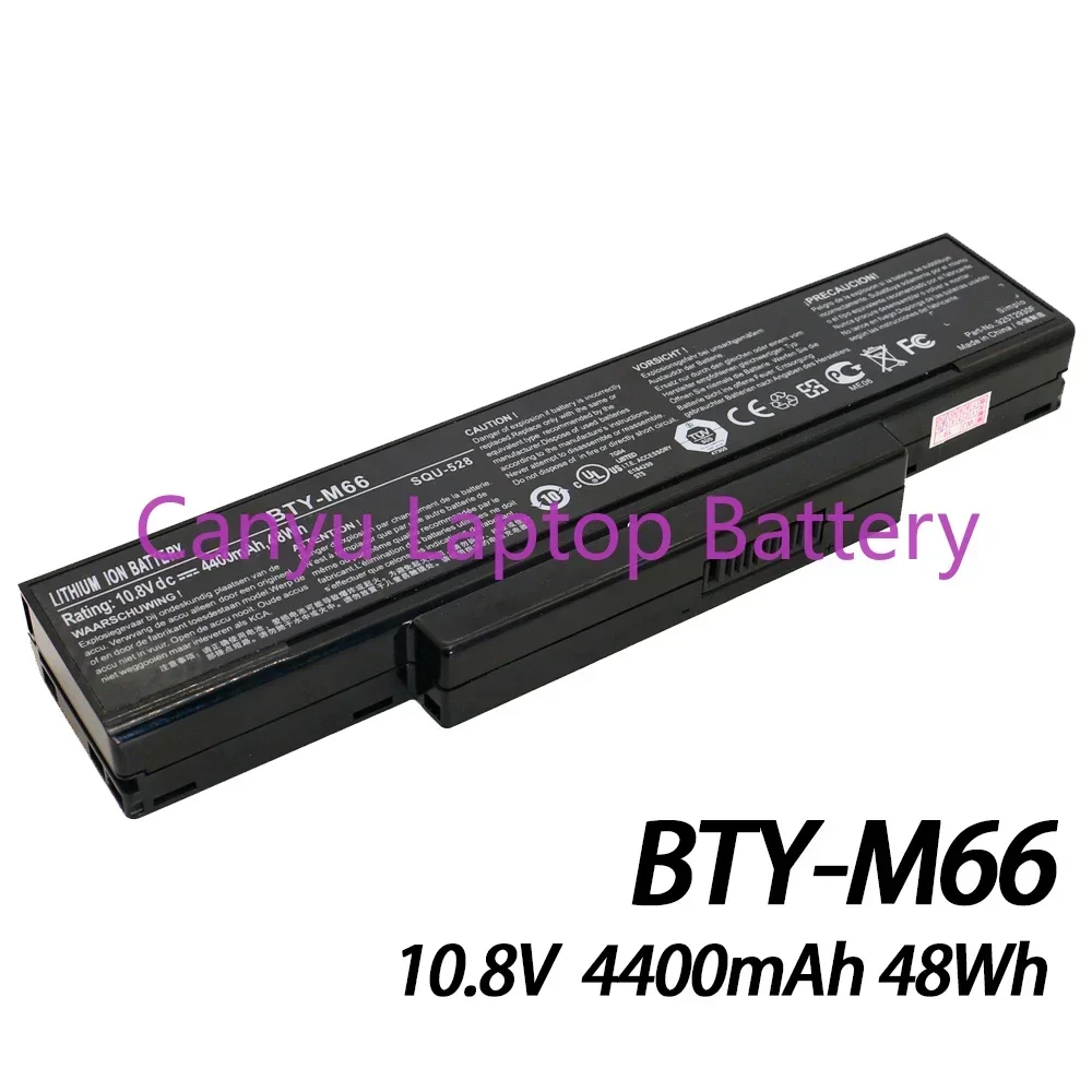 2024 BTY-M66 10 8 В 4400 мАч 48 Втч для MSI SQU-528 M655 M660 M662 M670 M677 CR400 PR600 PR620 GX400 GX600 GX610 Аккумулятор