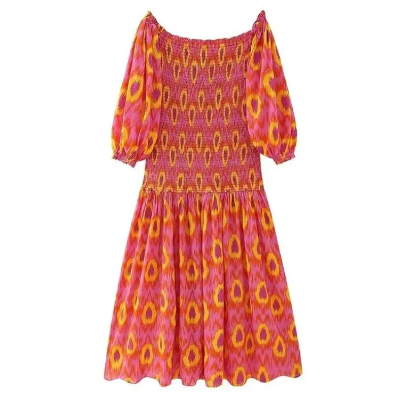 Женское праздничное плиссированное платье миди