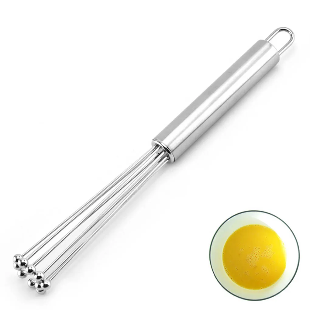 

Egg Beater Milk Coffee Milk Tea Stir Bar Baking Cream Foam Egg Beater Double Spring Whisk Manual