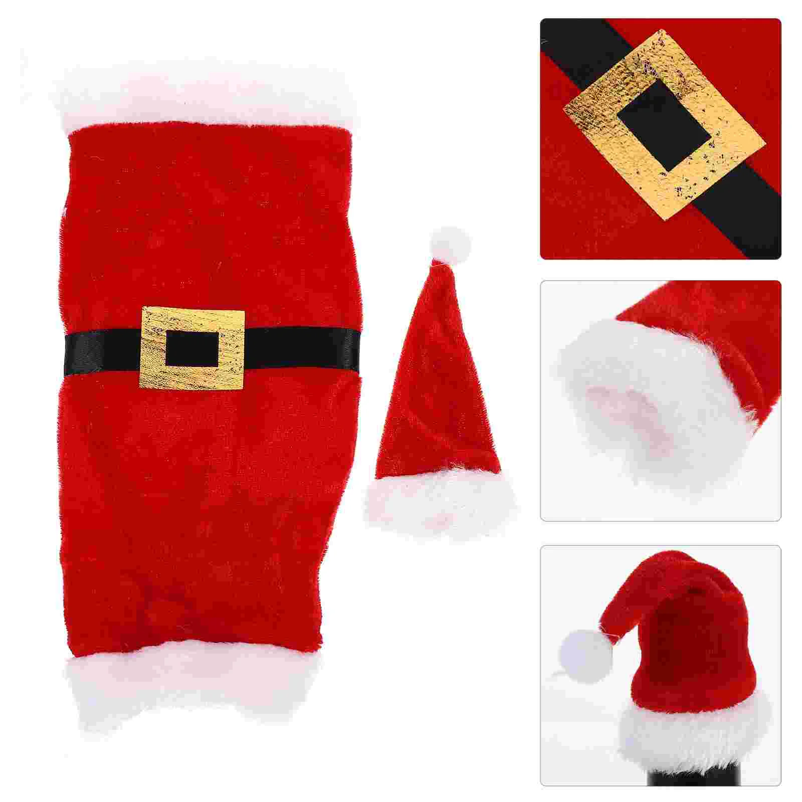 

8 Pcs Adorable Christmas Bottle Cover Reusable Bottle Protector Bag