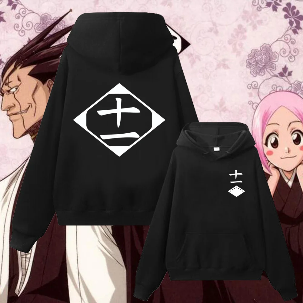 

arajuku Anime Bleac die Cosplay Zaraki Kenpaci Kusajisi Yaciru Sweatsirt Man Woman Streetwear