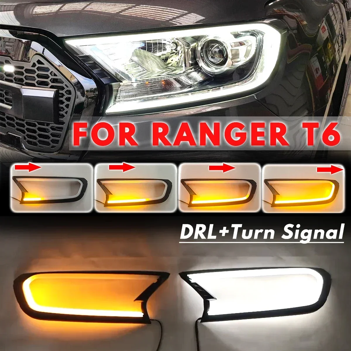 Чехол для передней фары FORD RANGER T6 WILDTRAK 2015 2016 2017 2018 ABS