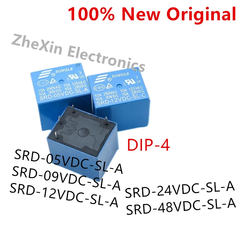 5 шт./партия, Φ, SRD-05VDC-SL-A, SRD-09VDC-SL-A DIP-4 новое оригинальное реле мощности
