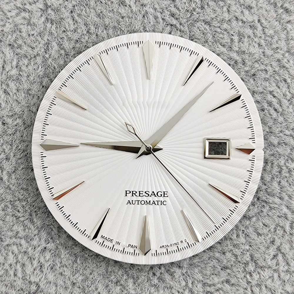 Фото Циферблат Prestige 29 мм с логотипом S для автоматических механизмов NH35 NH36, подходит для модификации часов и изготовления часов. №2