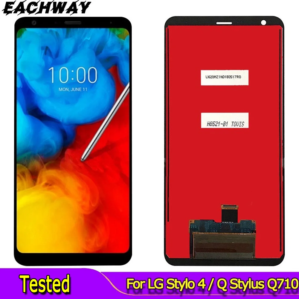 Новинка, ЖК-дисплей 6,2 дюйма для LG Q Stylo 4, ЖК-дисплей для LG Q710, ЖК-дисплей Q710MS Q710CS, запасная часть