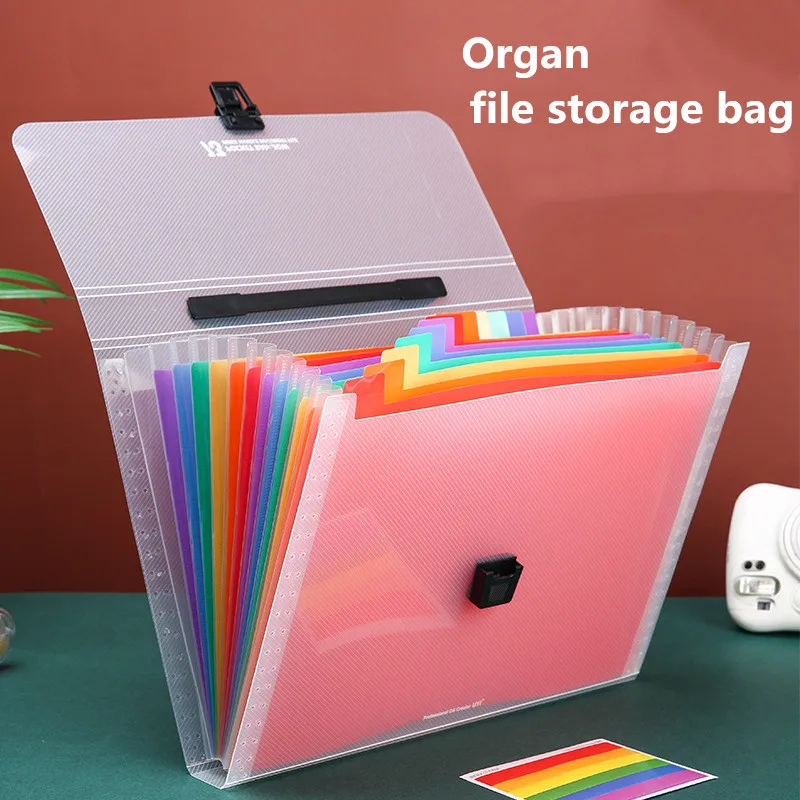 

Органайзер для тестовых документов, 13 отделений, бумажные папки для файлов, расширяющиеся карманы, большая Студенческая папка-Органайзер