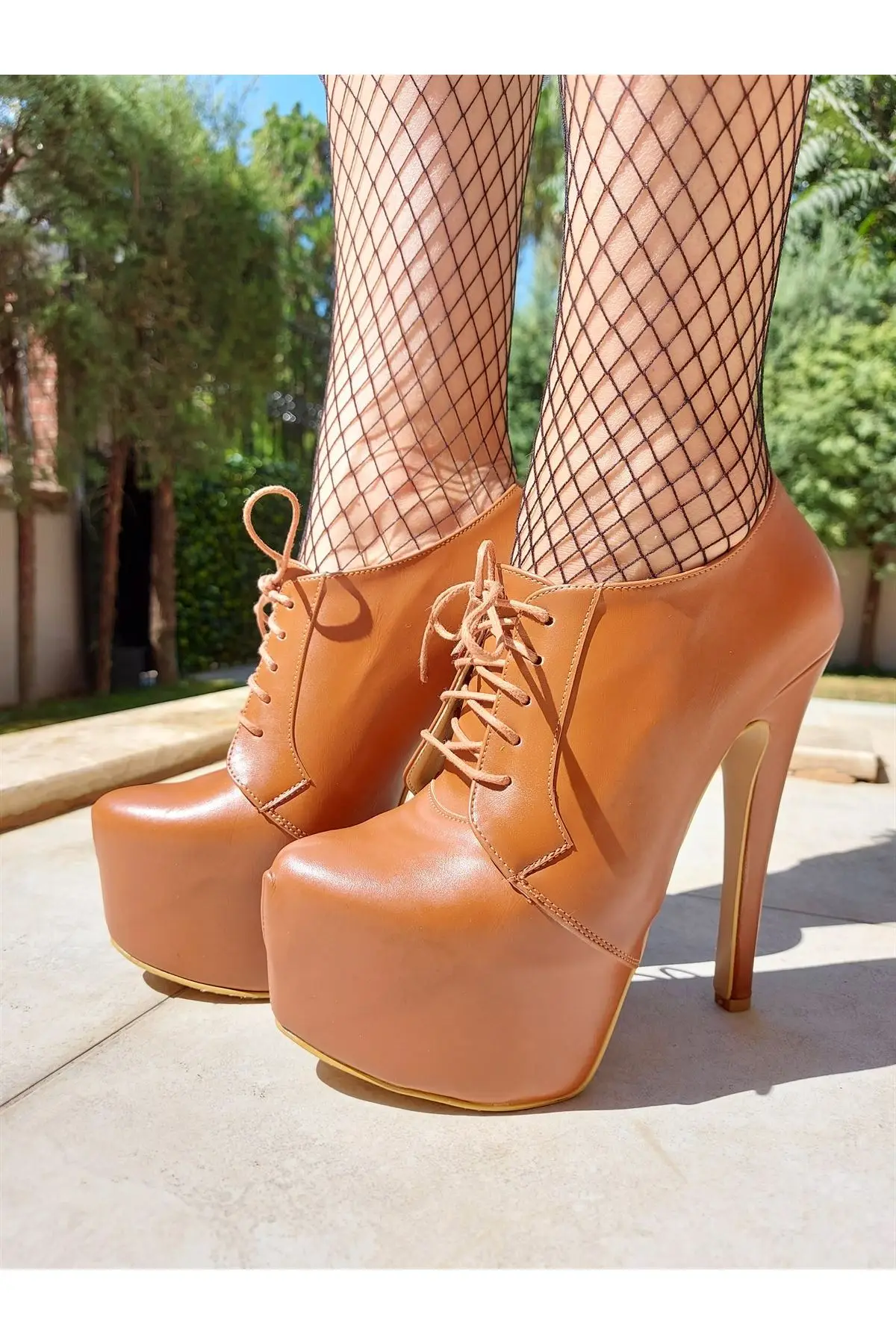 

Women's Fashion Handmade Special Taba Leather High Heels Shoes