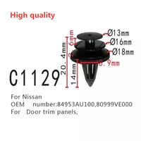 100pcs fastener for nissan car door trim panel positioning 84953au10080999ve000