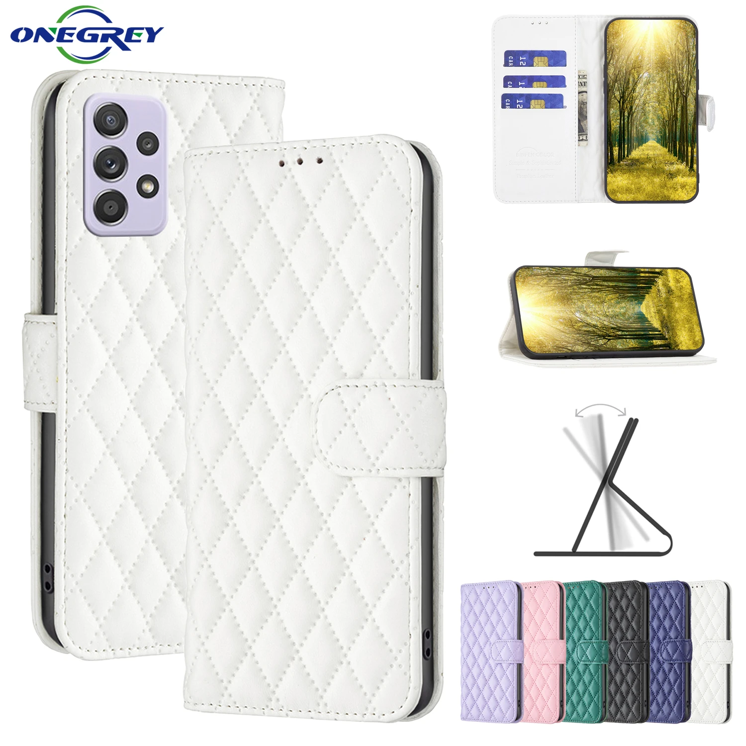 

Strong Magnetic Case For Samsung Galaxy A72 A52 S A42 A32 A22 A12 A71 A51 A41 A31 Wallet Card Slot Flip Leather Phone Bags Cover