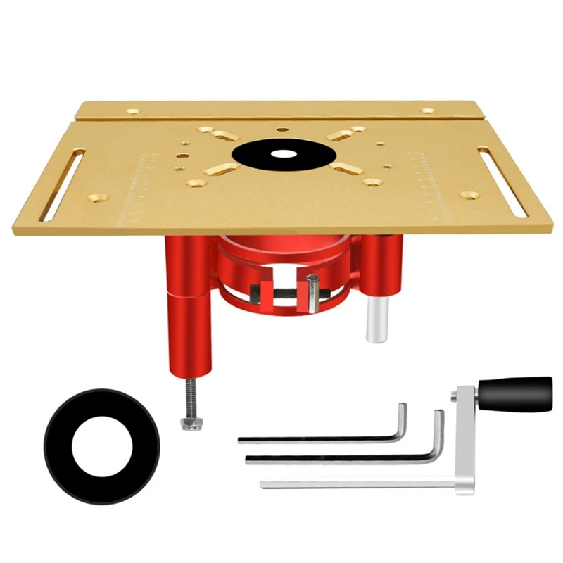 

Алюминиевая вставная пластина для фрезерного стола, набор для точного подъема фрезерного станка, подъемная база для деревянного фрезерного станка, инструмент