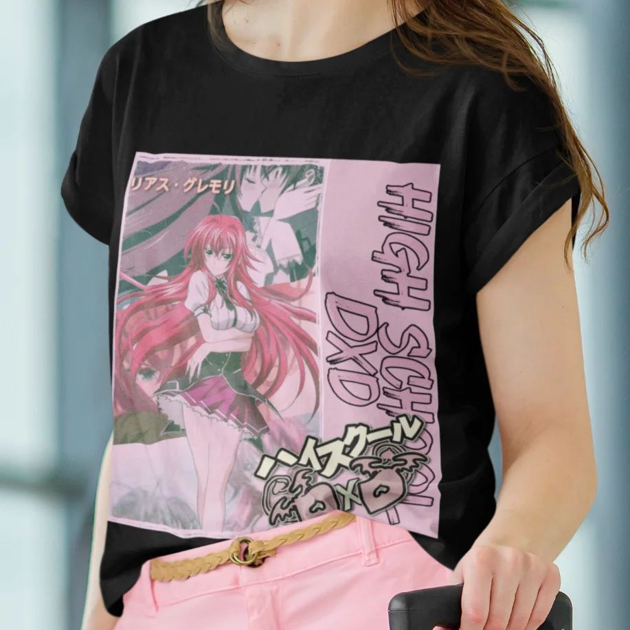 Аниме футболка для старшей школы DxD аниме Rias Gremory Akeno Himjima