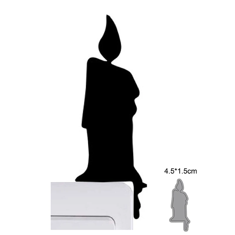 

2021 NewChristmas Candle Frame Metal Cutting Dies Stencils For Scrapbooking dies DIY Craft Photo Card Making Embossing Die Cuts