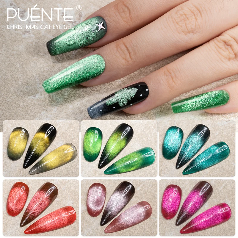 

Cat Eye Gel Polish Christmas Spar Cat Magnetic Nail Gel Soak Off LED UV Gel 7.5ML Nail Art Glitter Lacquer Manicure Varnish