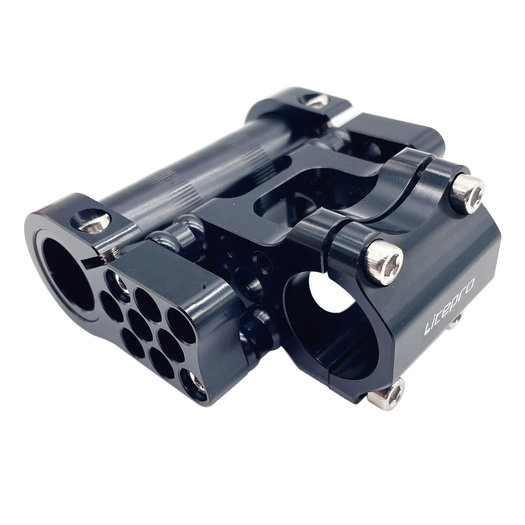 

Litepro Bicycle Stem Folding Bike Adjustable Rotatable Double Stem MTB Road Aluminium Alloy Bike Handlebar Accessories,4