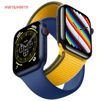 original hw18 hw19 smart watch bluetooth call double buttons heart rate monitor women men smartwatch 4044mm pk iwo 13 w46 w66