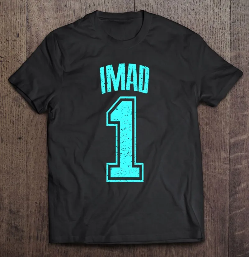 

Футболка Imad поддержки номера 1 для крупнейшего фаната, мужские футболки оверсайз, футболки оверсайз, топы, футболки оверсайз, мужские футбол...