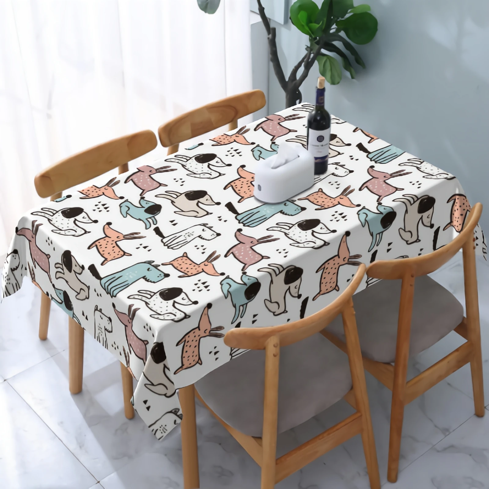 

Скатерть такса моющаяся водостойкая, 54 х72 дюйма