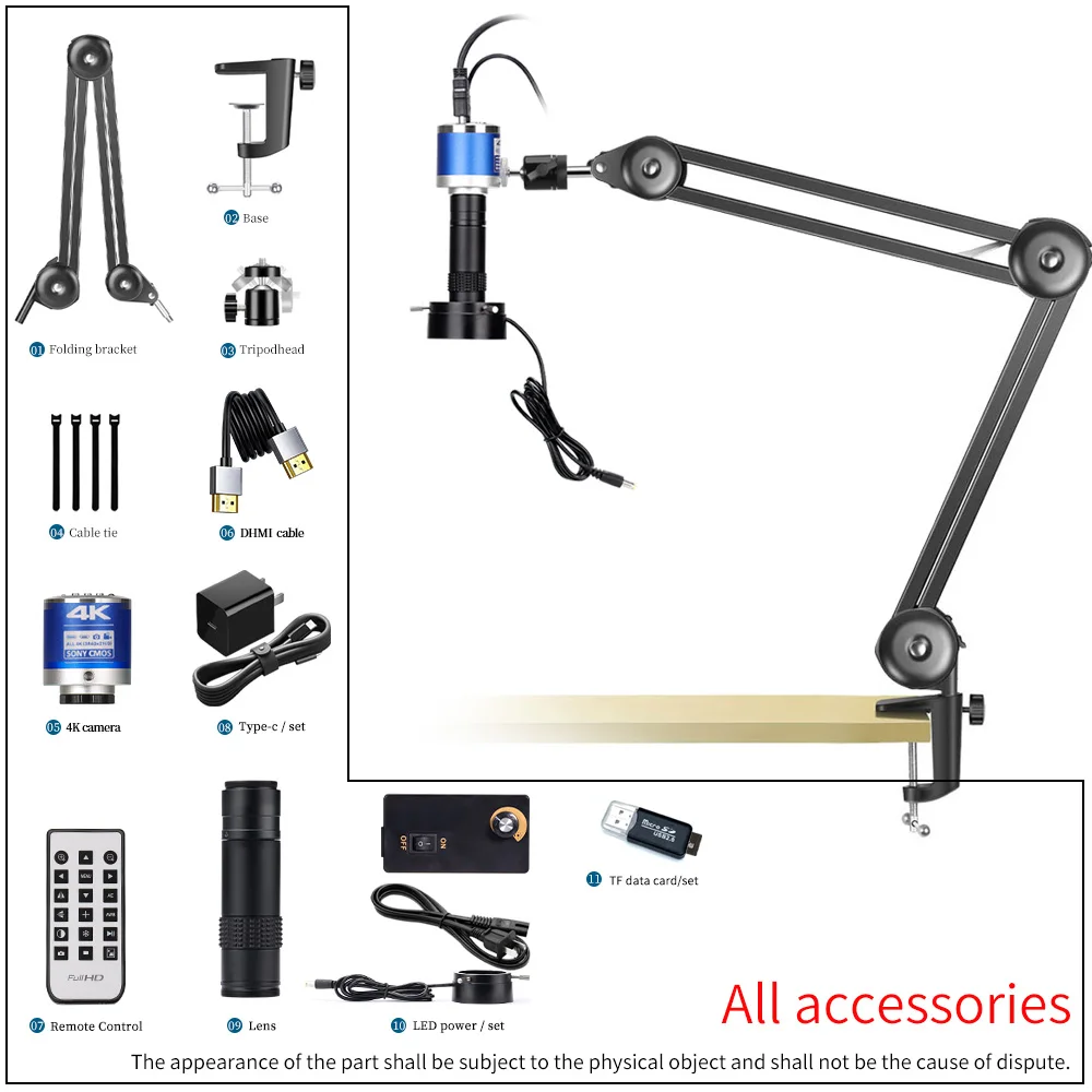 

ZONGMAI 4K Промышленный микроскоп 500X