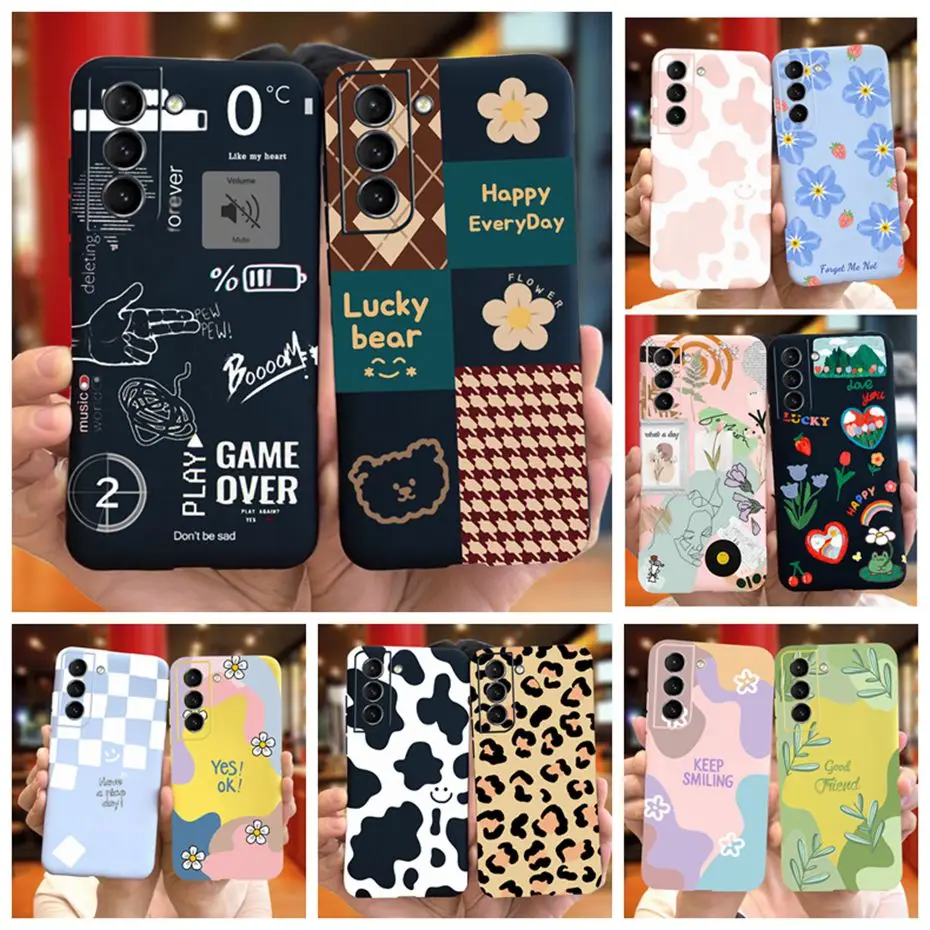 Чехол для Samsung Galaxy S21 FE Милые силиконовые чехлы с рисунком желе телефонов SamsungS21 S 21