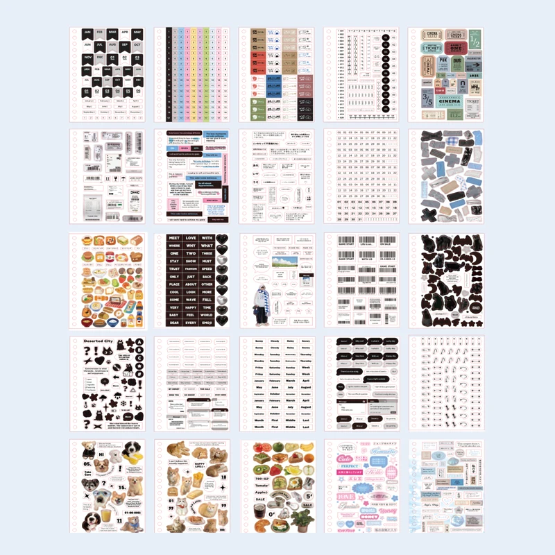 

Набор наклеек Mr. Paper 60 шт.