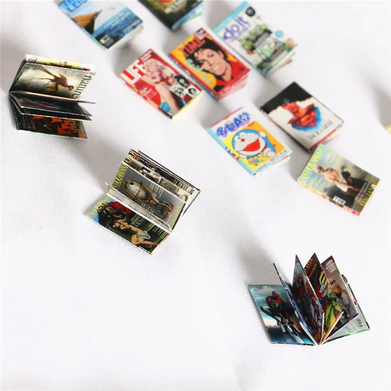 

Miniature items Fashion Magazine/Newspaper Mini GBP USD For 1/6BJD1/12Dollhouse Accessories Decoration Scene Simulation PropsToy