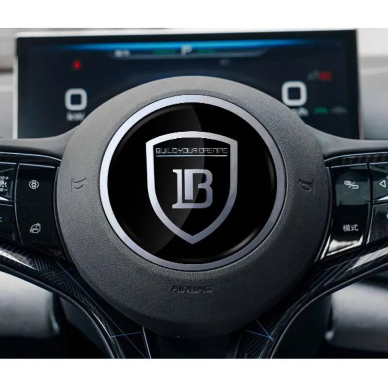 

Steering Wheel Stickers Wheel Hub Center Cap Logo Sticker for BYD Seal ATTO 4