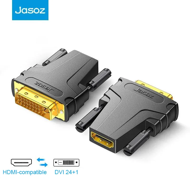 Двунаправленный адаптер Jasoz с DVI на HDMI совместимый интерфейсом внешний конвертер