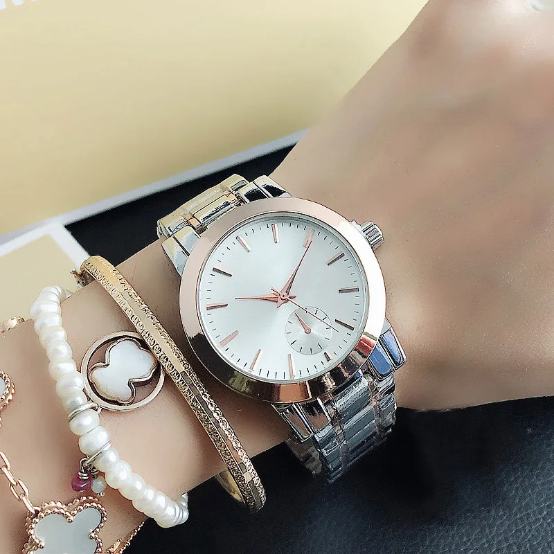 Brand Wrist Watches Women Girl Ladies Style Quartz Casual Steel Metal Band Clock m82