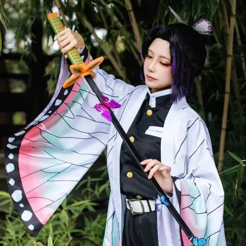 Костюм для косплея демона женская одежда Kochou Shinobu косплей-Униформа в японском