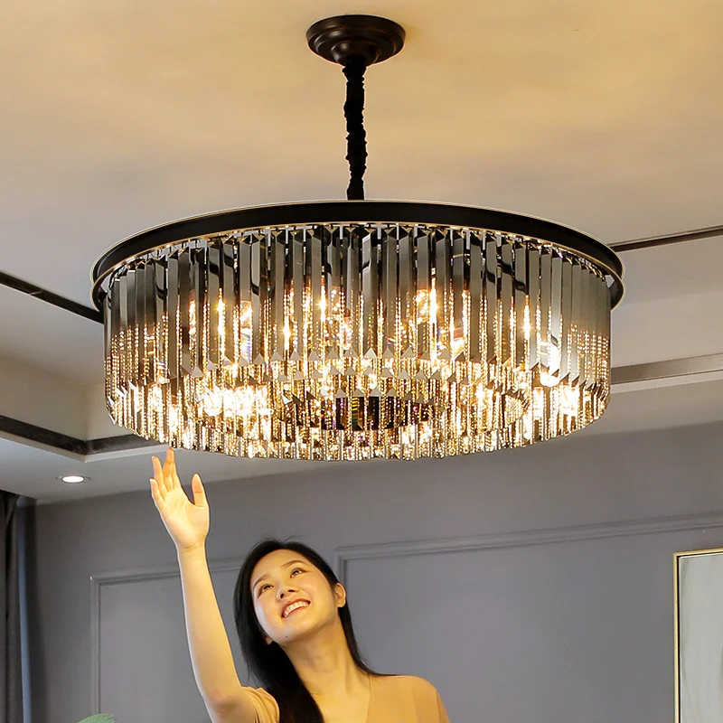 

Подвесные светильники в скандинавском стиле, роскошные дизайнерские потолочные люстры, современные светильники с искусственным кристаллом для спальни, гостиной