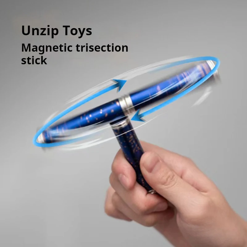 Магнитная металлическая трехсекционная палочка EDC вращающаяся фотоигрушка для