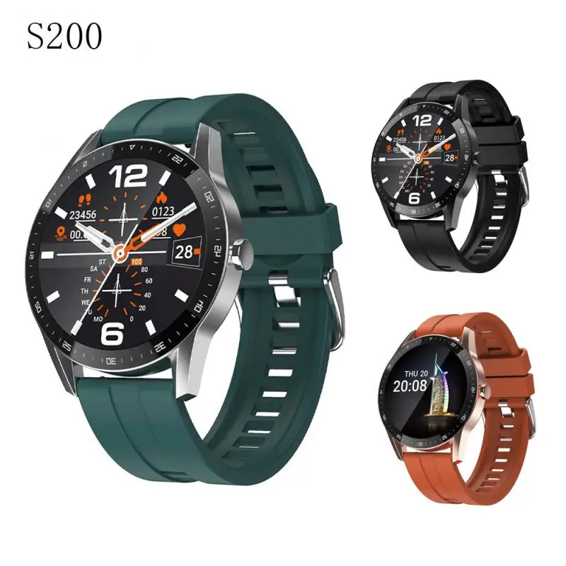 

Мужские Водонепроницаемые Смарт-часы S200 с функцией измерения кровяного давления и Пульсометром