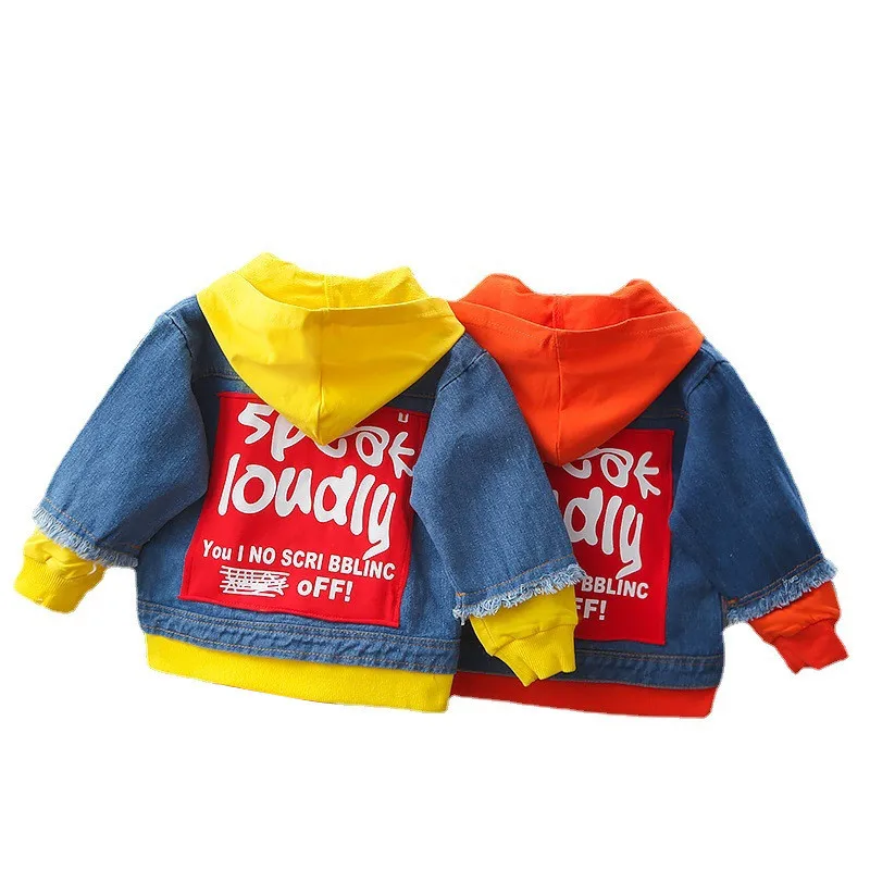 

New Spring Autumn Fashion Baby Boys Girls Clothes Children Sports Letter Hooded Jacket Toddler MZL085