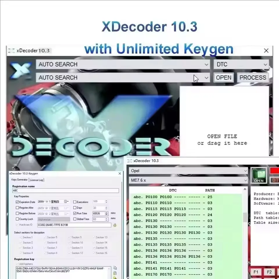 Фото Новейший XDecoder 10.3 DTC OFF Tool - программа для удаления кодов ошибок для легковых и грузовых автомобилей - работает на ноутбуках с Windows №3