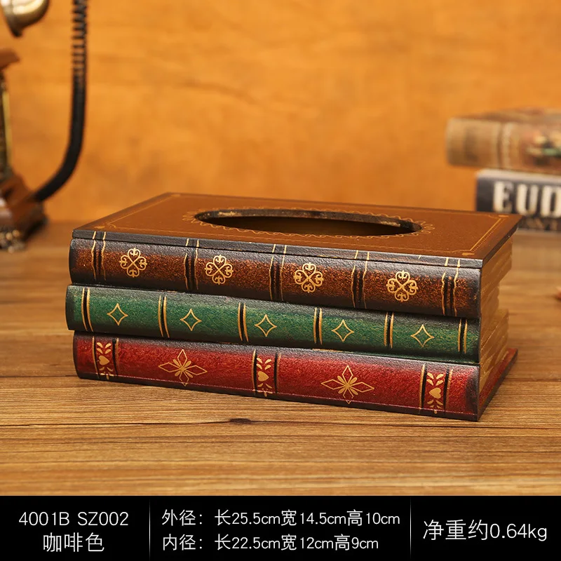 

Деревянная винтажная крышка для салфеток в форме книги