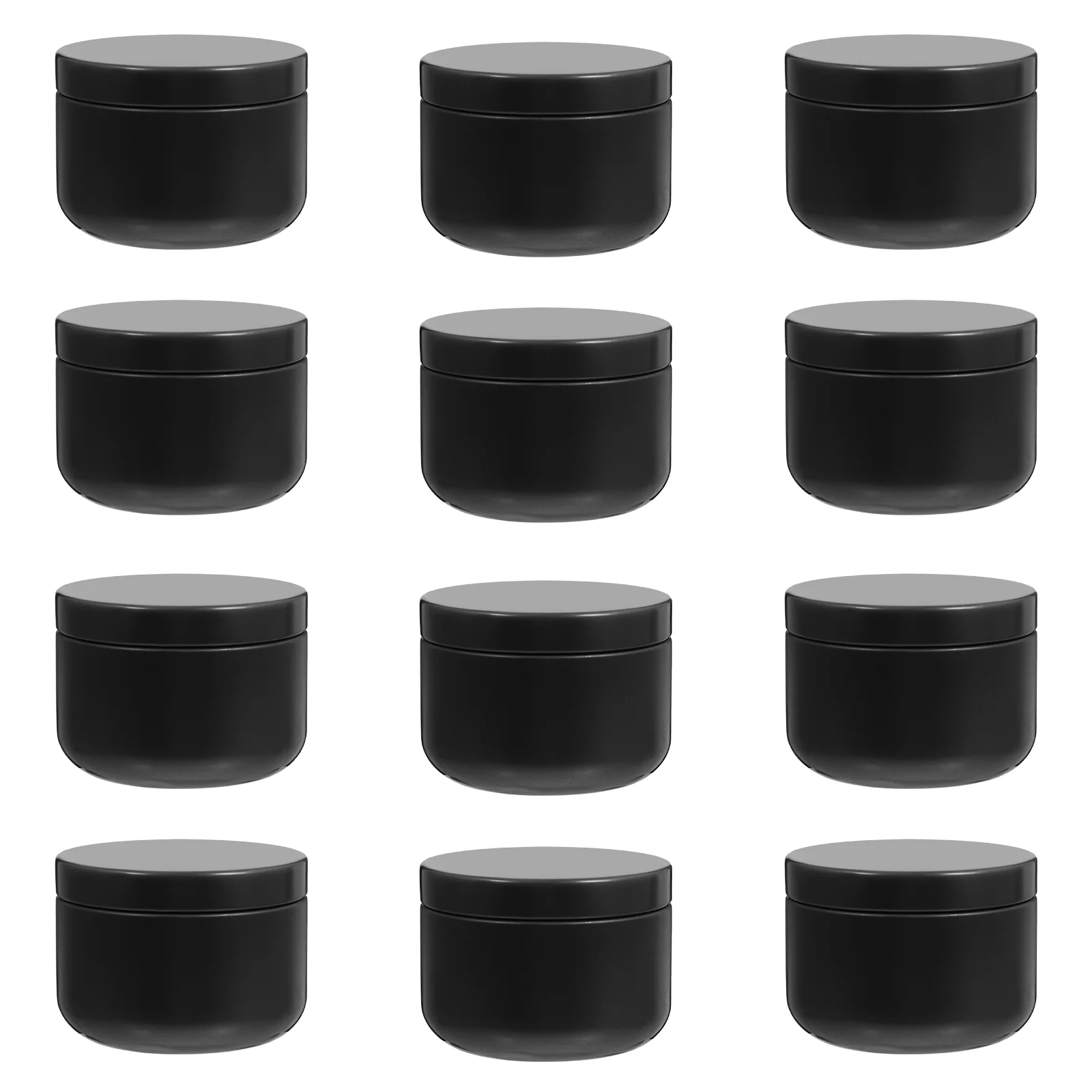

12 Pcs Jar Round Containers Lids DIY Candlestick Holder Tinplate Cans Baby