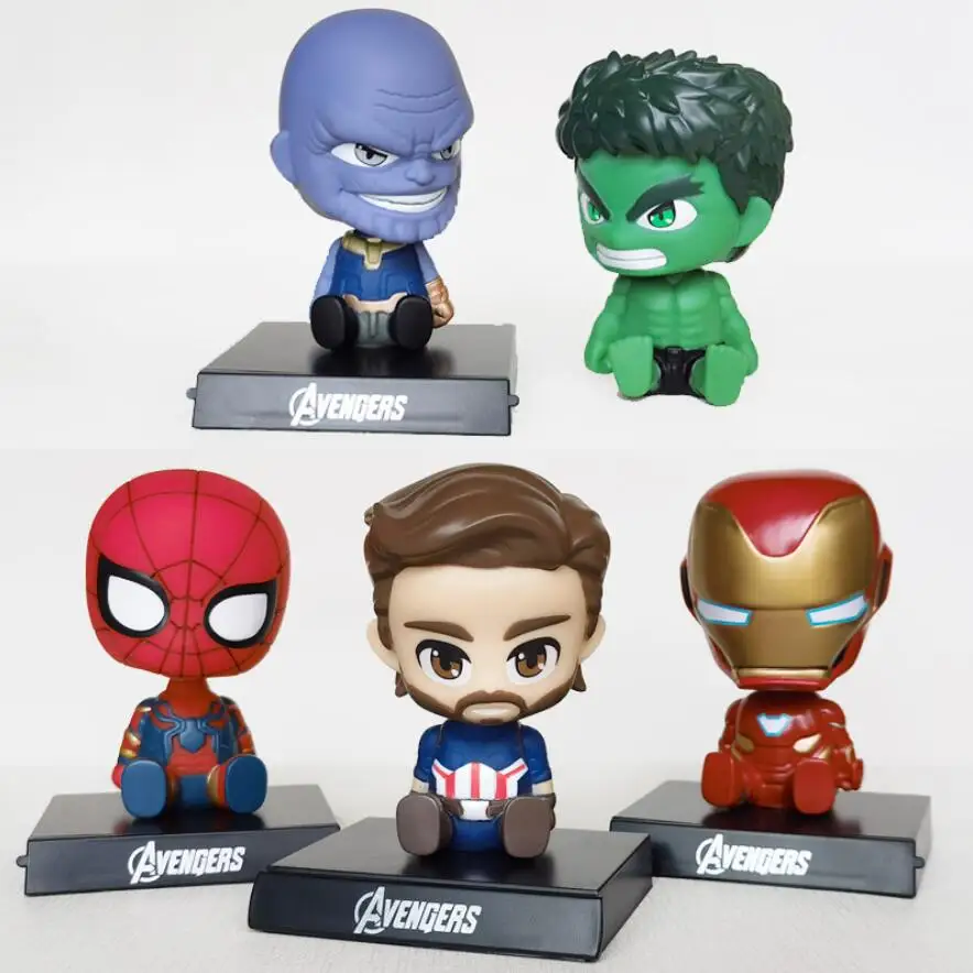 Коллекция супергероев Marvel фигурка Мстителей танос Бэтмен Халк Человек-паук -