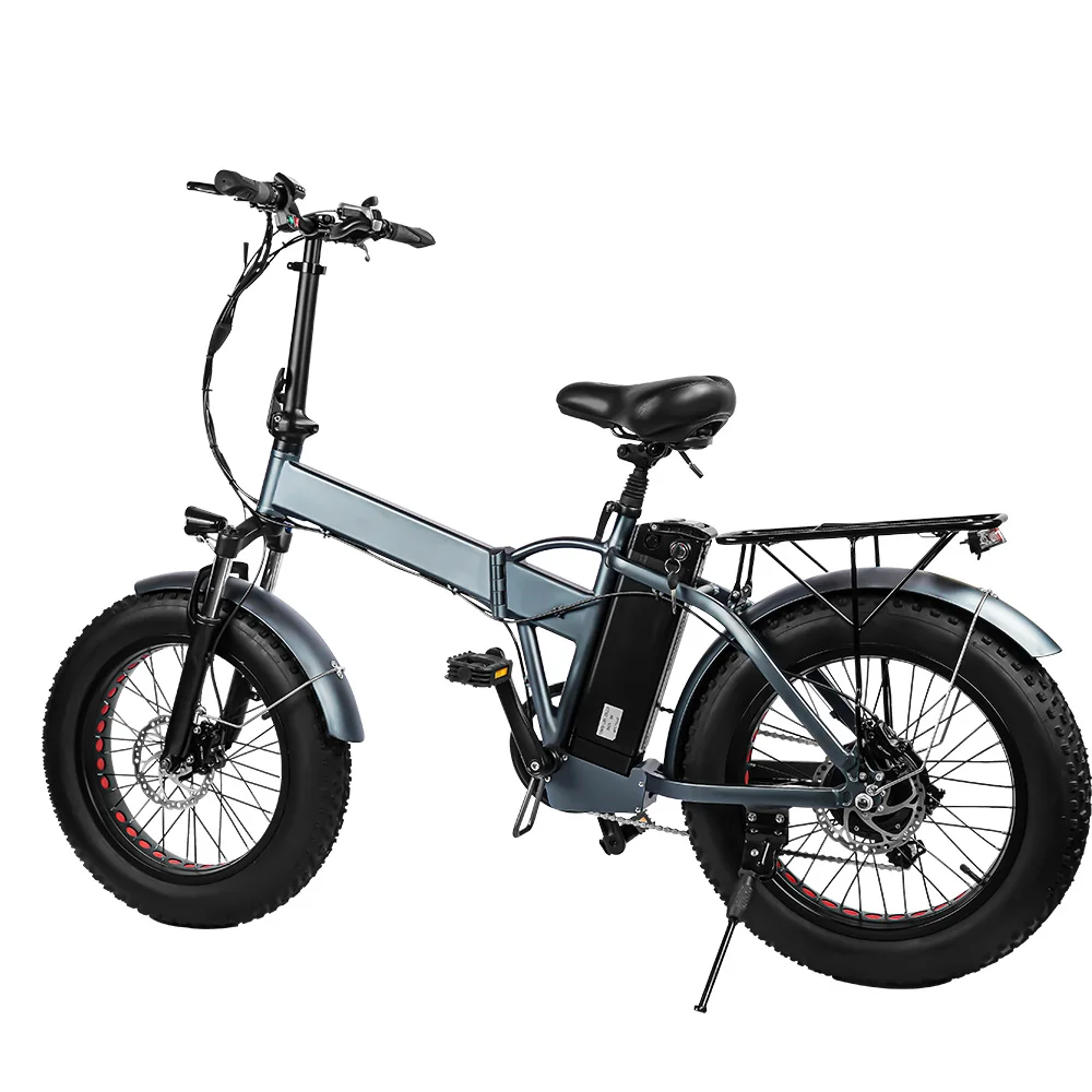 

US Warehouse cheap full suspension long range 500w 48v foldable folding city electric bicycle ebike e bikes