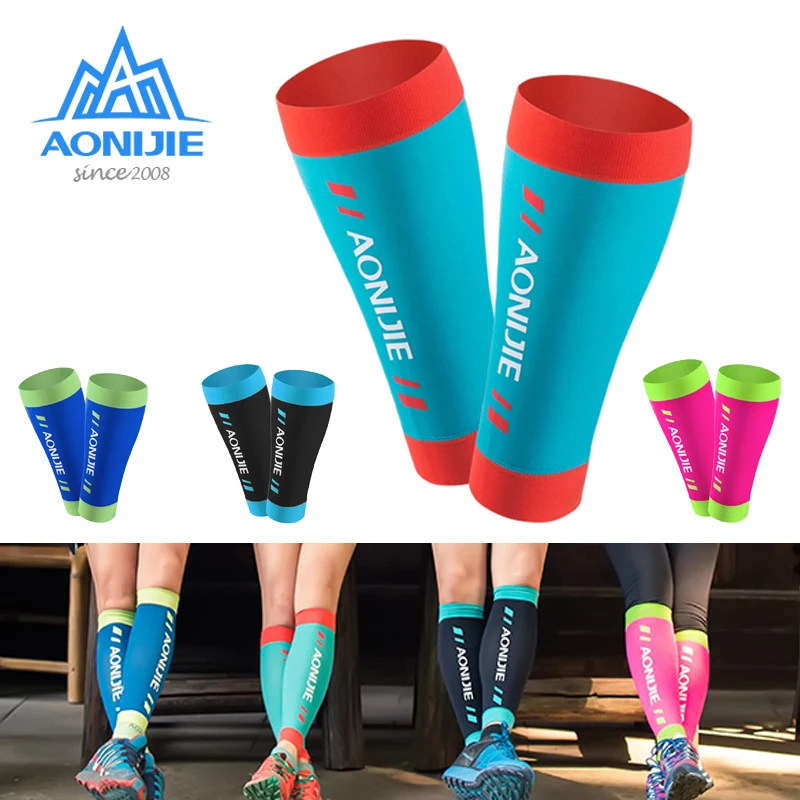 

Носки компрессионные AONIJIE E4405, вязаные, с рукавами до щиколотки, с поддержкой голени, для бега, бега, марафона, походов, футбола